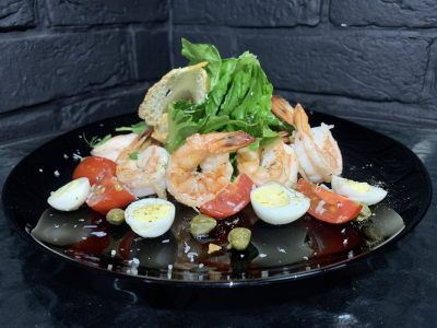 Цезарь с Тигровыми креветками